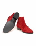 Botine din piele naturala K Bottea rosii - imagine 5