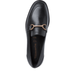 Mocasini negri cu accesoriu auriu Tamaris - imagine 5