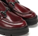 Mocasini Dorking din piele naturala grena - imagine 5