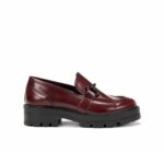 Mocasini Dorking din piele naturala grena - imagine 2